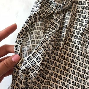 Express Tops - Express Printed Work Blouse Express Tops - Express Printed Work Blouse